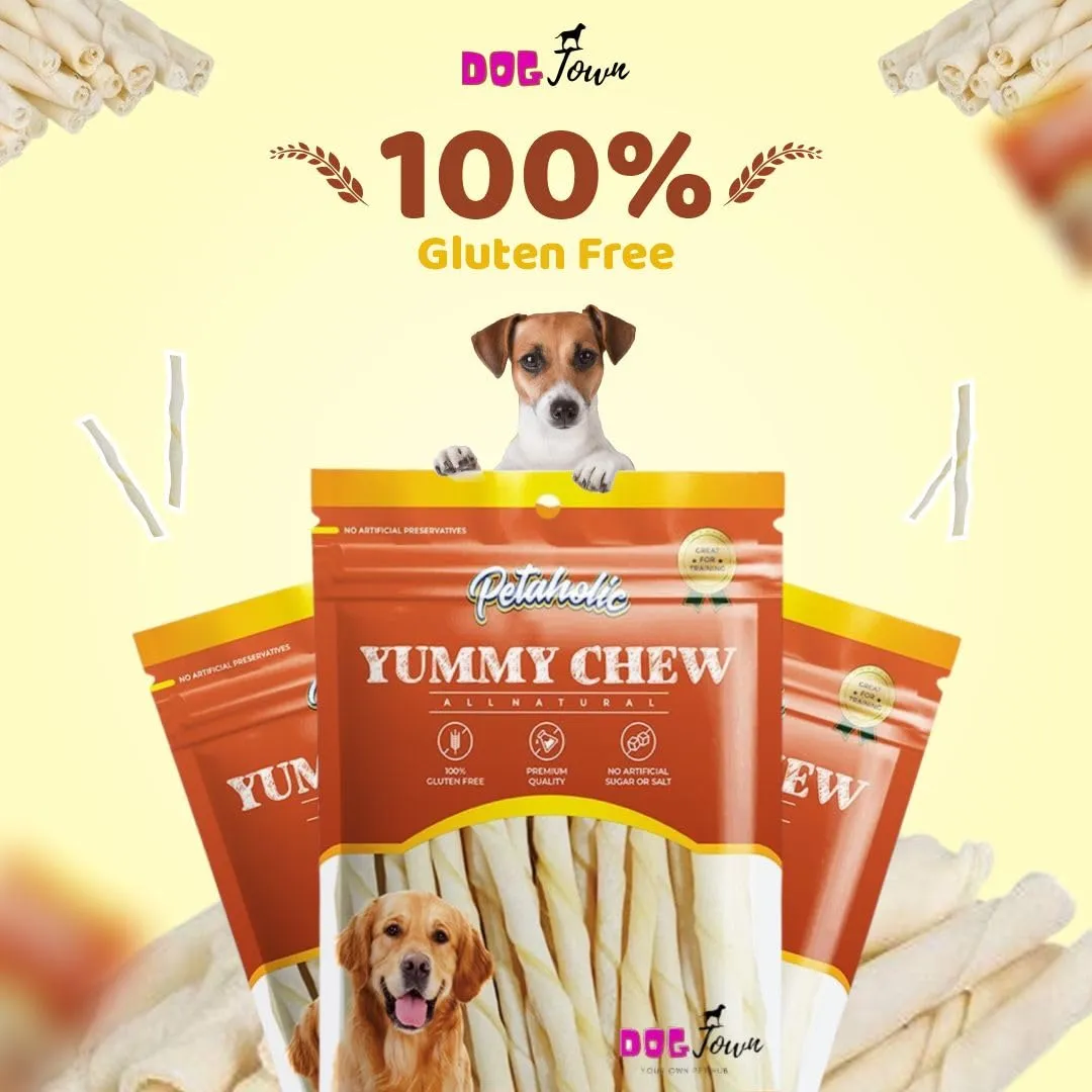 Petaholic Yummy Chew Treats Chicken Flavoured Knotted Treats