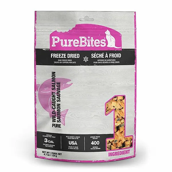 PureBites Dried Wild Pacific Salmon Treats Cat