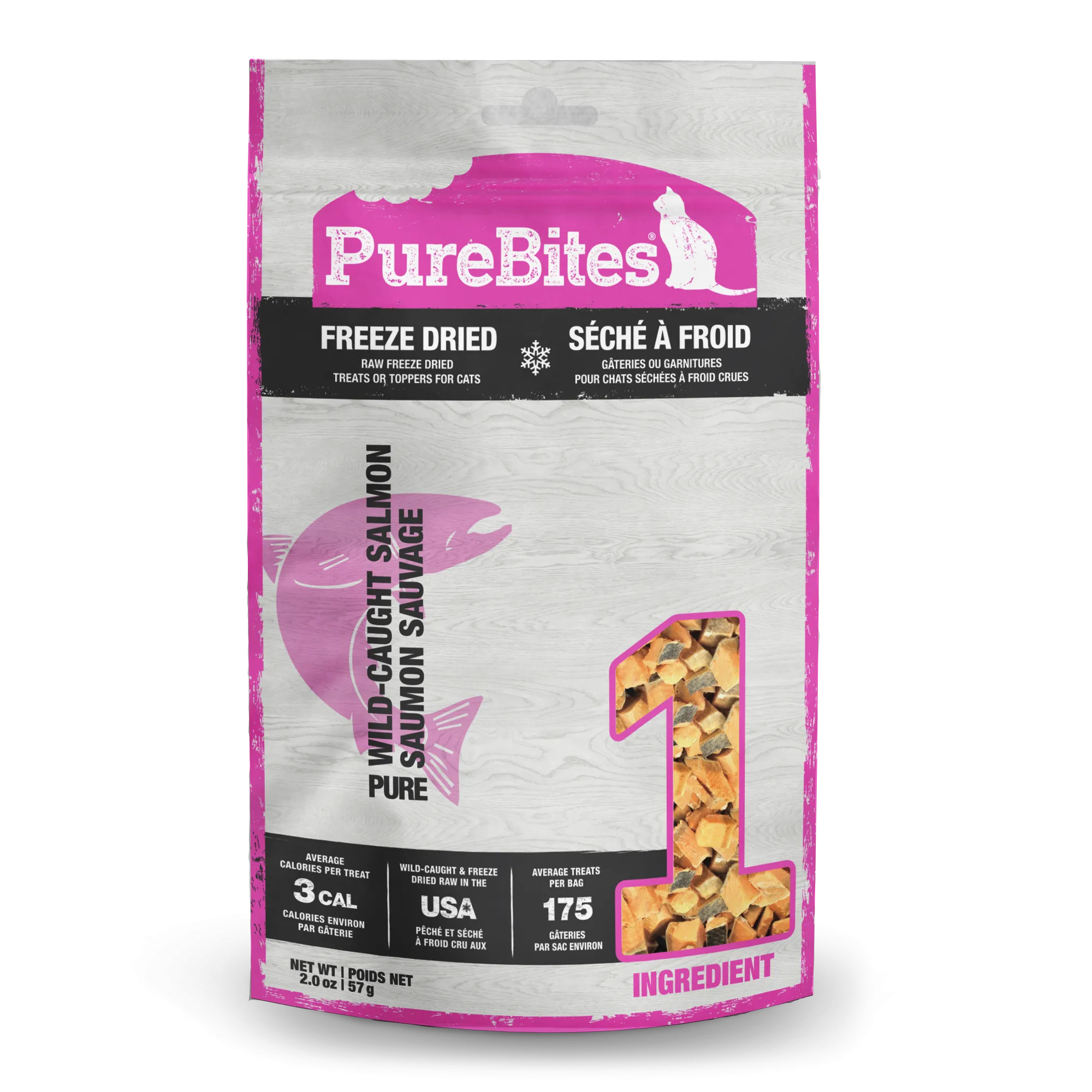 PureBites Dried Wild Pacific Salmon Treats Cat