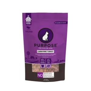 PURPOSE Freeze Dried Raw Cat Food - Carnivore Turkey Freeze 9 oz.