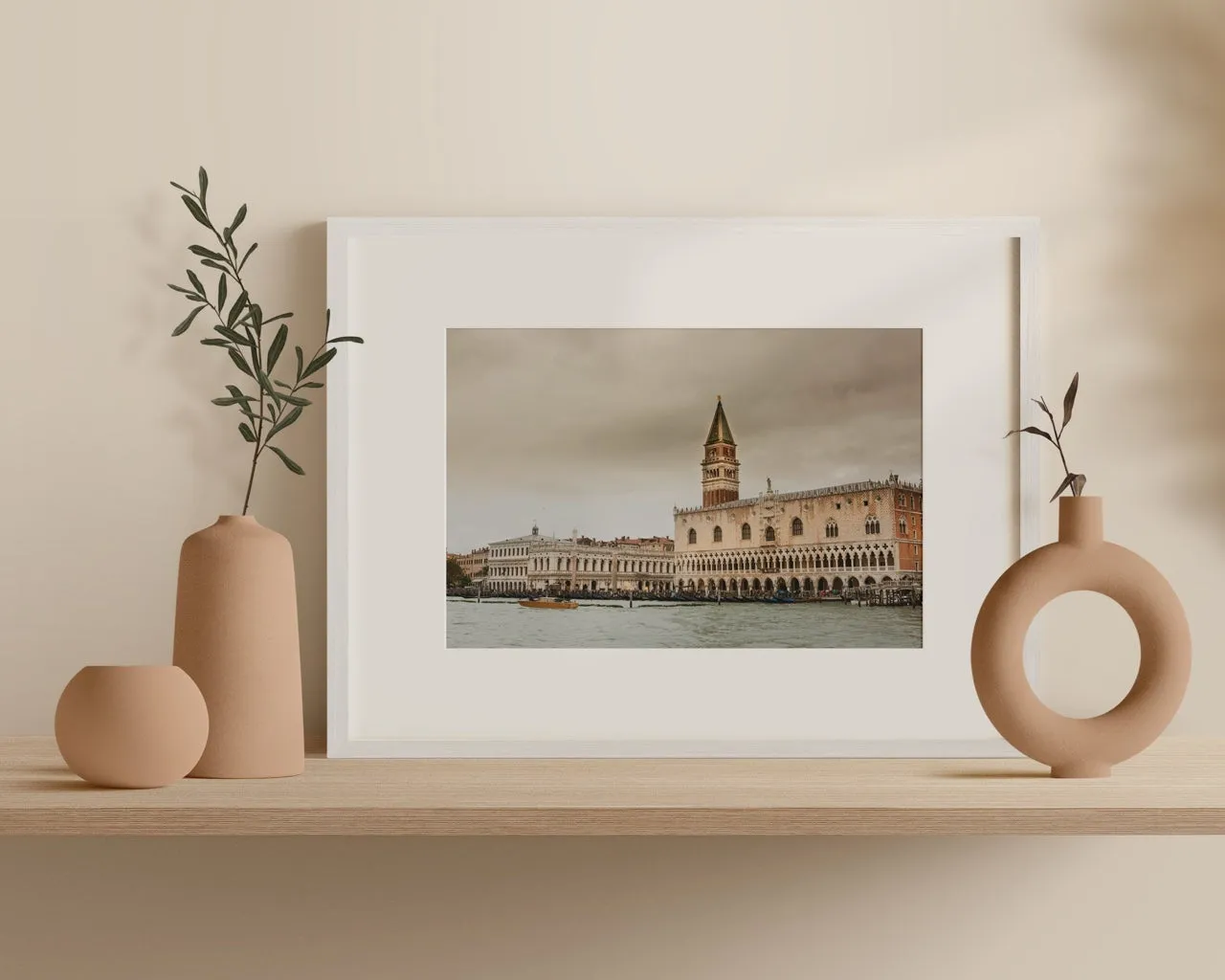 "Approaching Venice for the First Time" | Matted Print