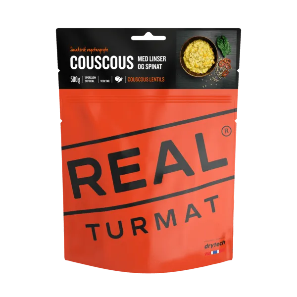 Real Turmat Couscous with Lentils and Spinach