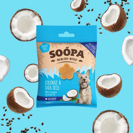 Soopa Coconut & Chia Seeds Bites Dog Treats