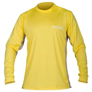 Stormr Mens L/S UV Shield Shirt Yellow Polyester 50  Wicking