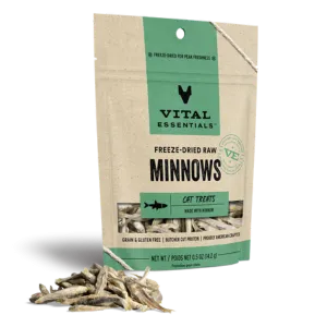 Vital Essentials Freeze-Dried Minnows Cat Treats .5oz