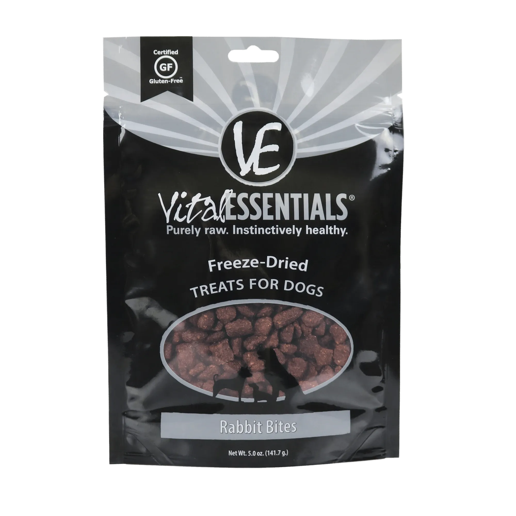 Vital Essentials Rabbit Bites Freeze-Dried Grain Free Family Size Treats, 5 oz