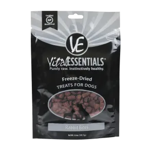 Vital Essentials Rabbit Bites Freeze-Dried Grain Free Family Size Treats, 5 oz