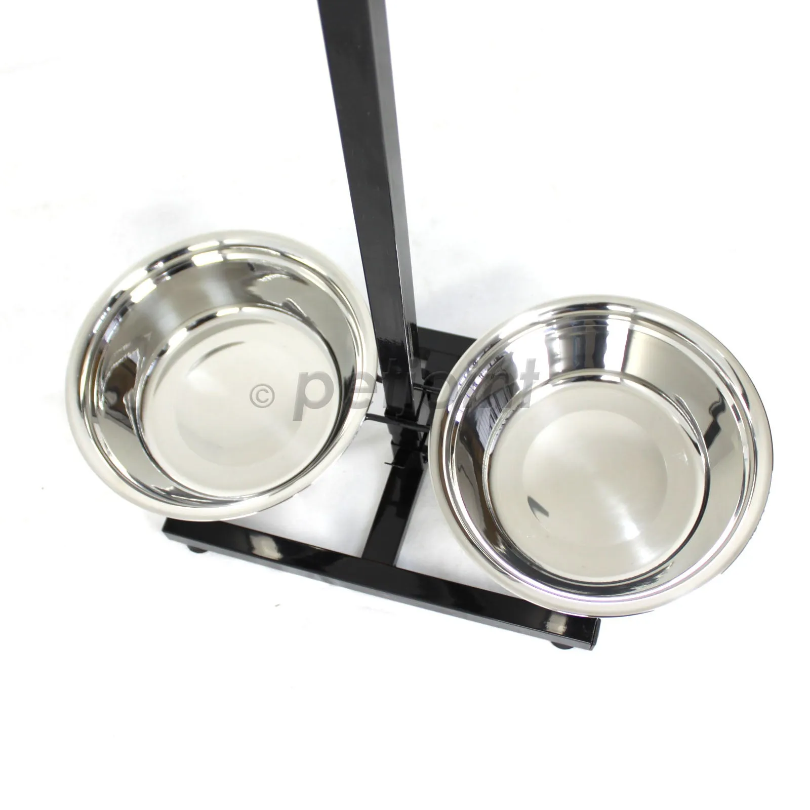 XL Raised Pet Dog Food Bowls Adjustable Height for Greyhound