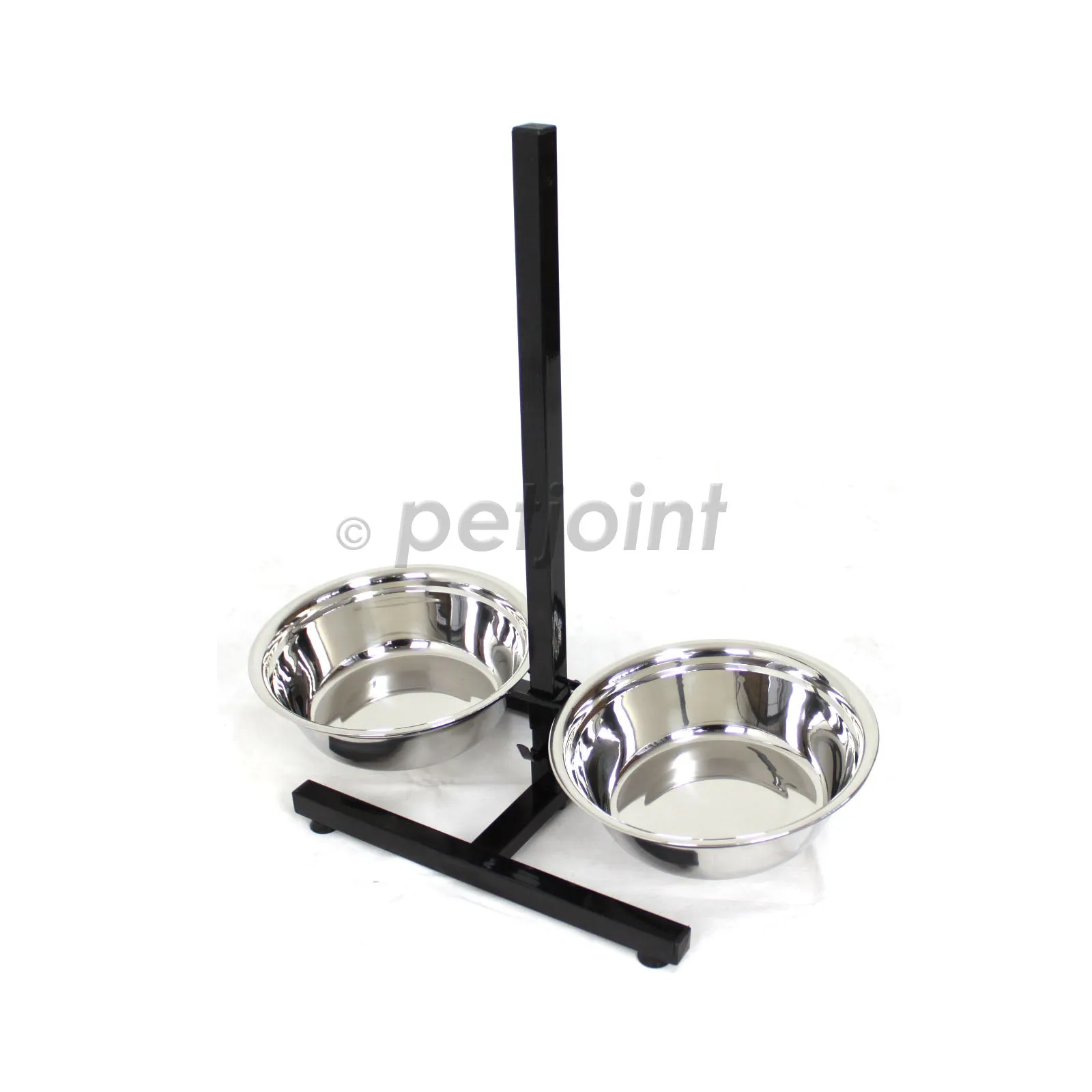 XL Raised Pet Dog Food Bowls Adjustable Height for Greyhound