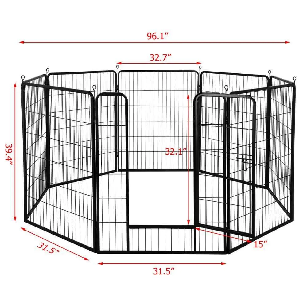 Yaheetech Dog Pen 8 Panels 40 Inch