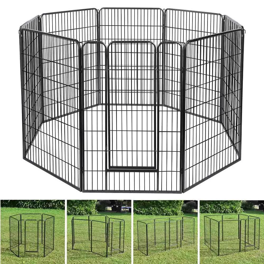 Yescom Heavy Duty Dog Playpen 47" Tall 16-Panel Puppy Pen Metal